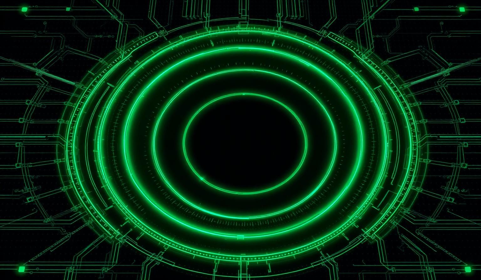 Three concentric emerald rings expanding outward across a technical grid, representing the Copilot → Bounded Agent → Semi-Autonomous deployment progression