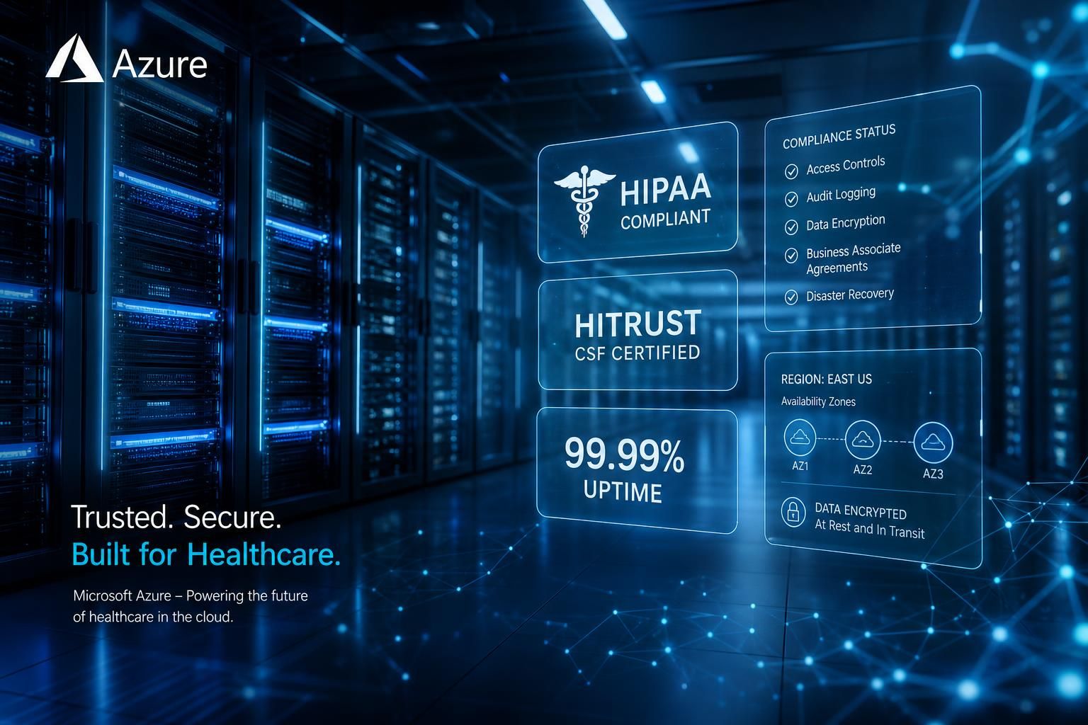 Azure cloud infrastructure and data center connectivity