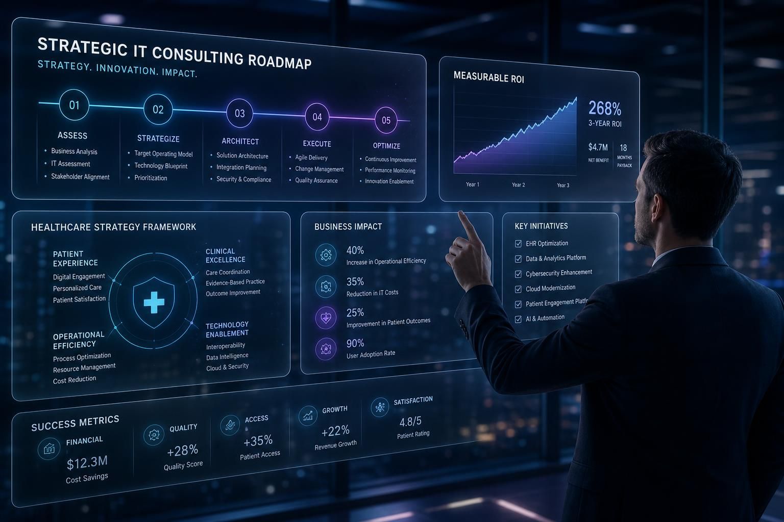 Strategic IT consulting roadmap for healthcare organizations